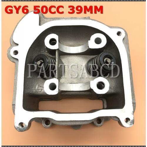 39mm Bore Scooter ATV Go Kart 49CC 50CC GY6 Engine Rebuild Kit Cylinder Head Assy With Valves