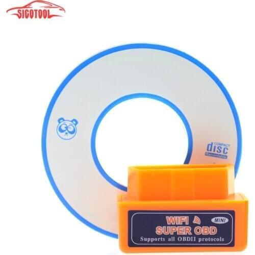 Mini ELM327 WiFi ELM 327 OBDII Car Diagnostic Tool Scanner For IOS Android ELM WiFi Diagnostic Scanner wtith best price