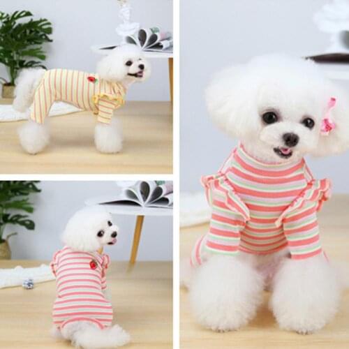 Fashion Soft Puppy Sleepwear Jumpsuit Unisex Puppy Pajamas Non-shrink for Corgi