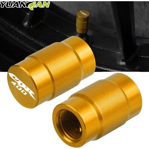 Motorcycle Aluminum Accessorie Wheel Tire Valve Stem Caps CNC Airtight Covers For Honda CBR400 CBR 400 NC23 NC29 1986-1994 1993
