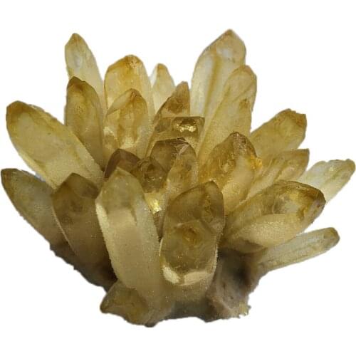 Natural Yellow Quartz Cluster Nunatak Decoration Crystal Cluster Dryse Geode Reiki Healing Column Point Radiation Resistant