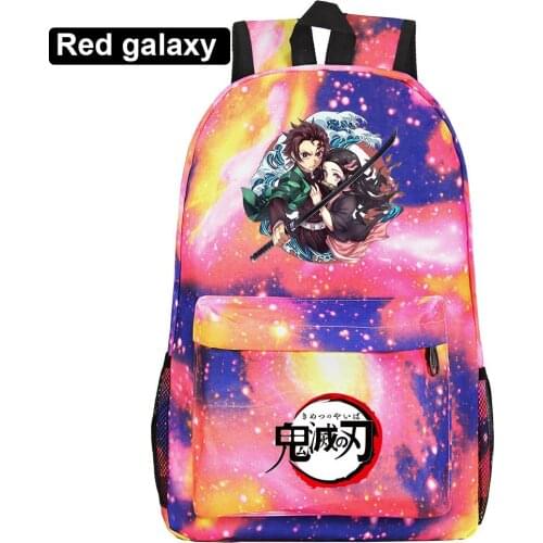 Anime Demon Slayer Kimetsu No Yaiba Backpack Teenager Kids Men Women Student School Bags Travel Knapsack Unisex Daily laptop Bag