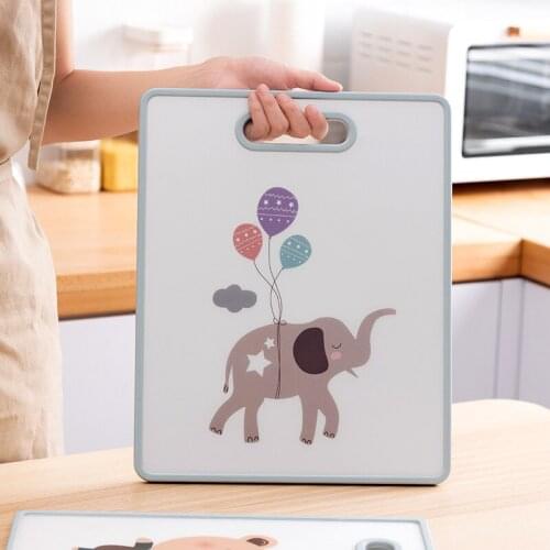 Plastic Cutting Board Thickened Kitchen Household Fruit Cutting Board Net Celebrity Cartoon Creative Chopping Board