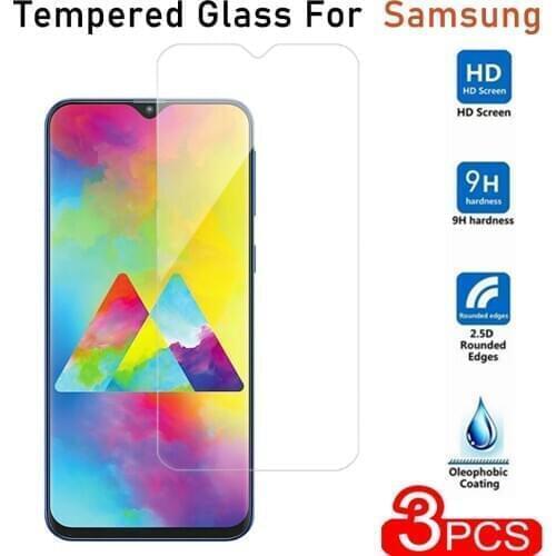 3PCS Screen Film Glass For Samsung A20s A31 A40 A50S M01 M20 Screen Protector on For Samsung j4 plus j6 plus HD Tempered Glass