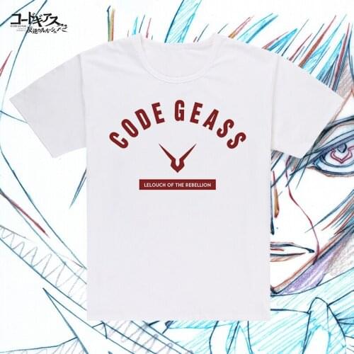 Unisex Anime Cosplay Code Geass R2T knight of seven Cotton Student Casual Daily T-Shirt Tee T Shirt