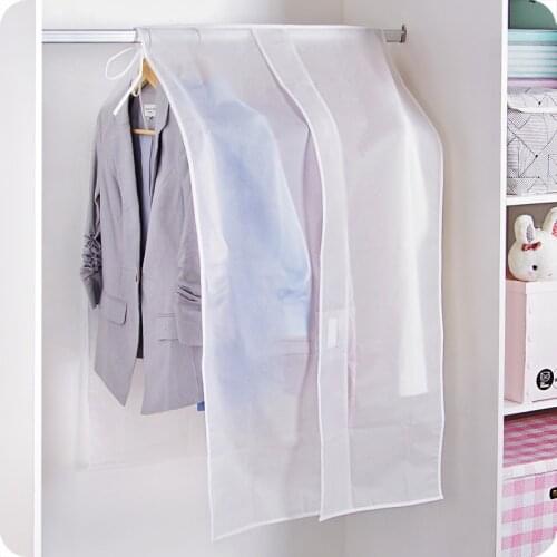 Clear Clothes Shoulder Rack Cover for Home Bedroom Suit Coat Dress Clothing Organizer Dustproof Protector AHB005