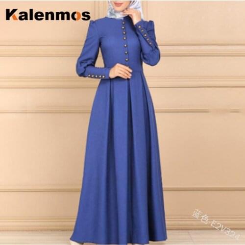 Turkey Dubai Muslim Long Dress Women Big Swing A-line Abaya Caftan Kimono Islamic Clothing Elbise Moroccan Kaftan Hijab Dresses