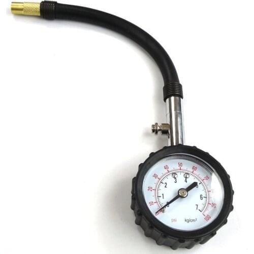 Universal Long Tube Tire Pressure Gauge Meter 0-100 Psi High-precision Tyre Air Pressure Tester for Car and Motorcycle