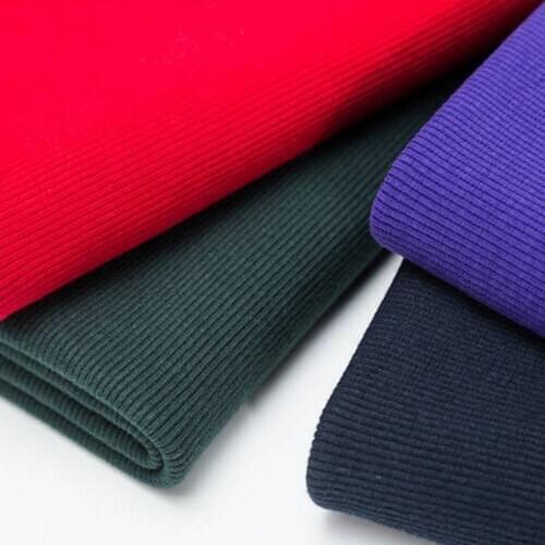 High Quality Thick Cotton Spandex Fabric For Cuff And Winter Pullover 50x120cm/Piece TK302876