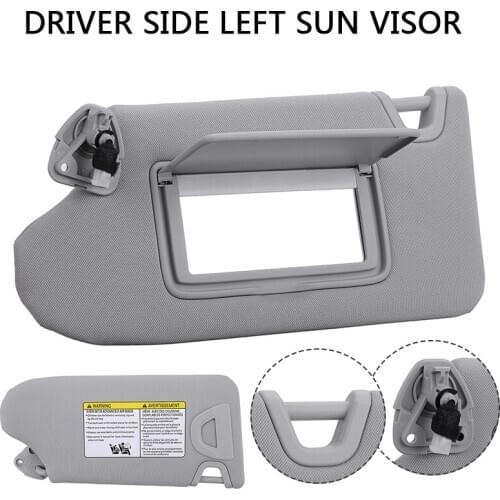 For Nissan Altima 2013-2016 1pc Gray Car Left Driving Sun Visor Mirror With Lamp Driver Left Side 96401-3TA2A DIY Parts