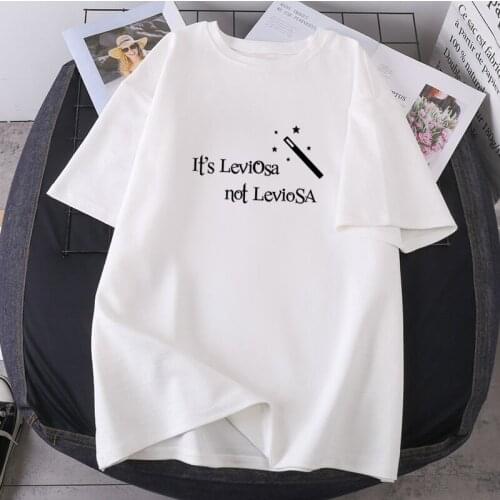 Its Leviosa Tees Fashion Magic Stick T-shirts Woman Summer 2021 New Clothing Hip Hop Short Sleeve Camisetas O-neck Streetwear