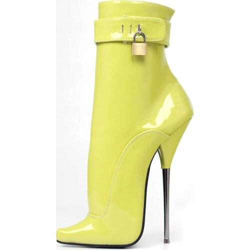 Womens Boots Sexy Pointed Toe Party Boots Stiletto Heel SM Ankle Boots US Size 6-14 No.230N-5