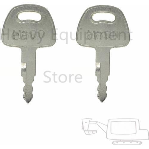 2 Pcs High Quality H800 Key For Hitachi Zaxis John Deere MGJ New Holland Machine