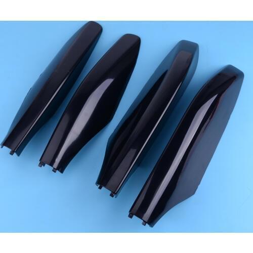 4pcs Black ABS Roof Rack Rail End Cap Protective Decor Cover Fit For Toyota Land Cruiser Prado J120 Lexus GX 470