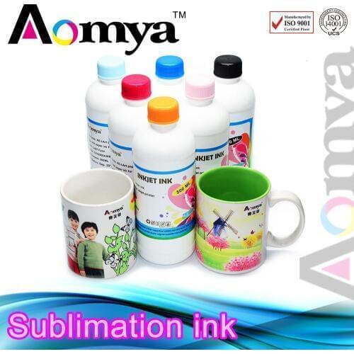 Aomya 4pcs/set 4Cx250ML Specialized Heat Transfer Ink for Epson DX5 DX6 DX7 Printer Head Sublimation Ink