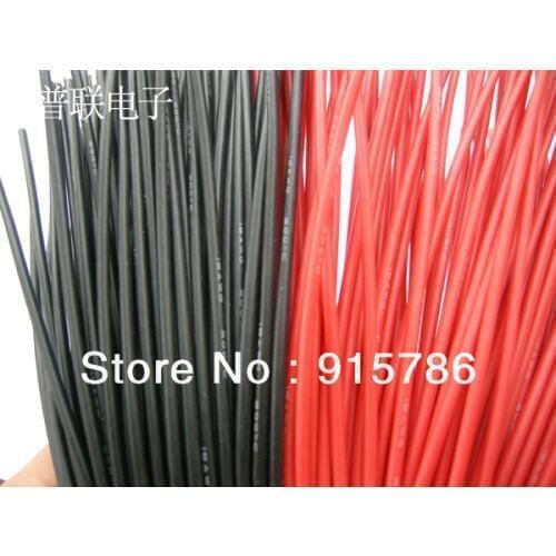 Free shipping,10M #18AWG Soft Silicon Wire (Black 5m + Red 5m)