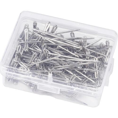 50/100/200PCS Good Quality Silver T Pins for Holding Wigs Hair Extender Wig Making Blocking Knitting Modelling and Crafts T-Pins