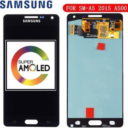 Replacement Super AMOLED LCDs For Samsung Galaxy A5 2015 A500 A500F A500FU A500H A500M Phone LCD Display Touch Screen Digitizer