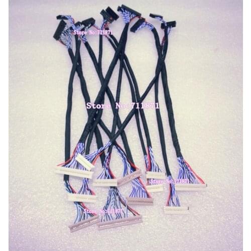 12Pcs Often Use LVDS LCD Panel Cable Line commonly used LCD Screen Cable DF14 DF19 51146 1/2ch 6/8bit 20P/30P LCD Screen Line
