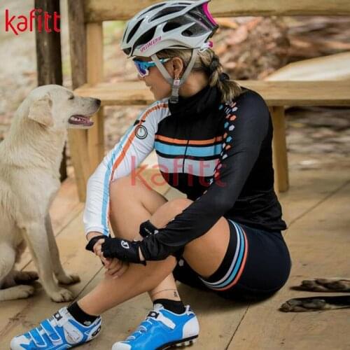 Kafeet New Women' Triathlon Long-sleeved Cycling Uniform Professional Jersey Sportswear Overall Cycling Uniform Cycling Overalls