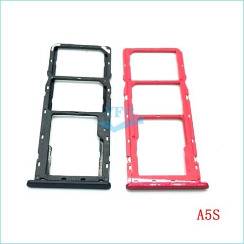 SIM Card Tray Slot Holder Adapter For OPPO A5 A5S Reader Card Holder Repair Replacement Parts