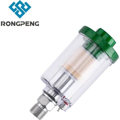 Rongpeng HVLP Pneumatic Air Regulator Gauge & In-Line Water Trap Filter Tool Spray Gun Regulator and Mini Spray Gun Air Filter