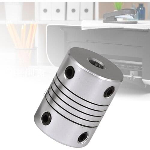 Coupler Connector Motor Jaw Shaft Coupler Flexible Coupling Buffering Durable Connector Alloy Shaft Coupler for 3D Printer