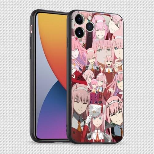 Zero two DARLING in the FRANXX anime For iPhone se 6 6s 7 8 plus x xr xs 11 pro max soft silicone phone case cover shell