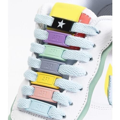 2pcs Shoelaces buckle For AJ/AF Shoes Decorations Sneaker Kits Metal Lace Buckle Stylish suitable for all kinds of flat laces