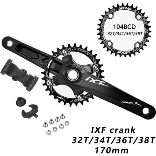 NEW MTB Crankset parts170mm Crank 1X System Chainwheel Single Chainring Narrow Wide 104 BCD For 1*11 1*10 Mountain Bike Bicycle