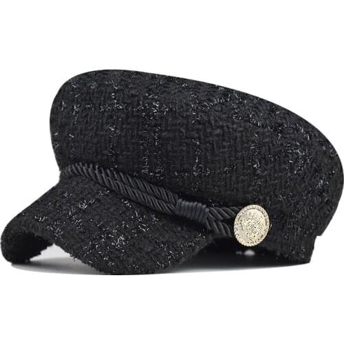 Autumn Winter Hats for Women Solid Plain Octagonal Newsboy Cap Men Ladies Casual Wool Hat Winter Beret Women Painter Caps