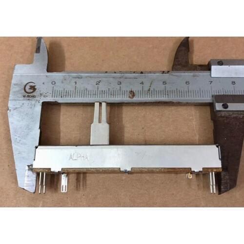 1pcs/lot pjiap Switch 73MM SV453 sliding volume fader potentiometer 7.3 cm mixer A50KX2 6 feet