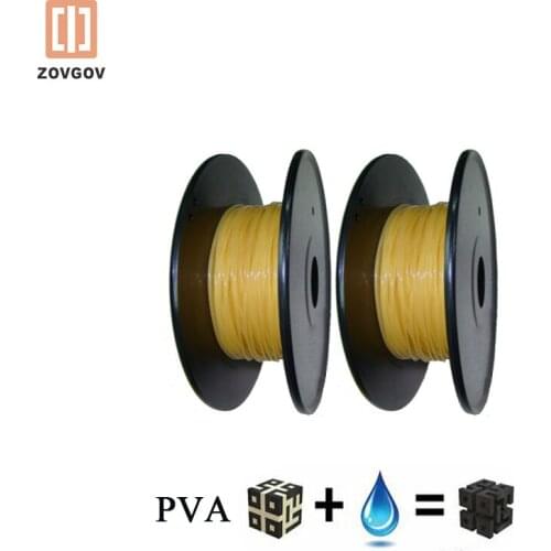 PVA ZOVGOV 3D Printing Filament Water-soluble Material Support Structures Extruder 1.75mm O.5KG P Fused Plastic Dissolvable ASAS
