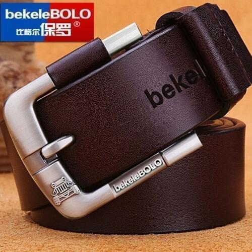 Men Belt For Man Genuine Leather Belt Factory Cowhide Cowskin Mens Casual Pin Buckle Good Quality Male Strap For Jeans Vintage