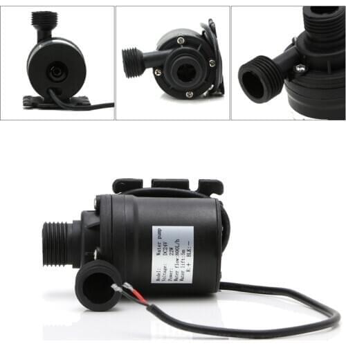 800L/H 5m DC 12V 24V Solar Water Heater Brushless Motor Circulation Water Pump H3CF