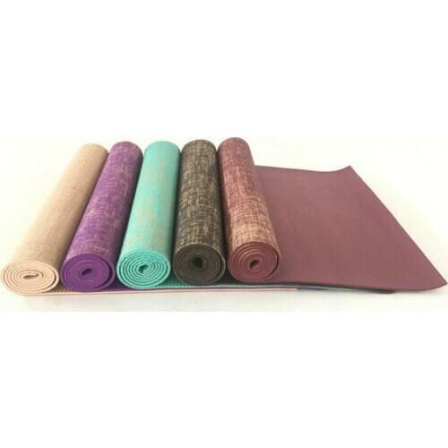Thick Linen 5mm 183*61cm Lengthened Natural Jute Tapis Yoga Mats Tasteless
