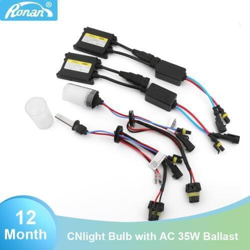 Ronan AC 35W slim ballast with cnlight bulb H1 H11 D2H 4300K 5000K 6000K for lens connect