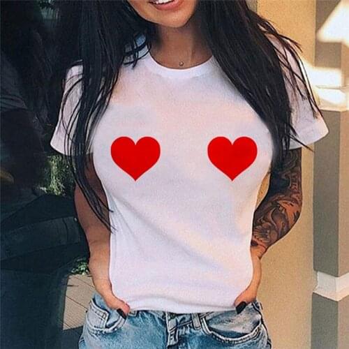 Humor Graphic Print Female T Shirt Round Neck Ladies T-shirt Casual Simple New Style Women Tee Tops