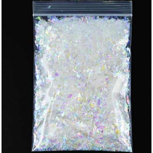 Flake glitter- glitter for resin craft, resin making supplies, glitter for nail art - iridescent multi-color glitter 1 Bag