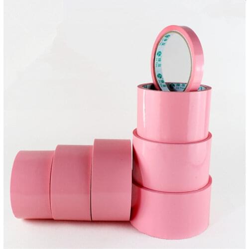 1 Roll Cute Pink Tape Color Transparent Tape Vegetable Tape Wholesale Packing Tapes Plant Tie Tool 1.8cm/2.4cm/4.8cm/6cm X 60m