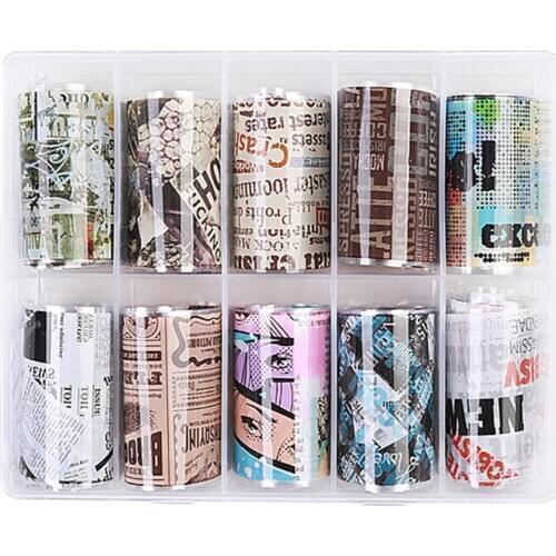 10 Piece Elegant 3D Nail Stickers French Decals Decor Stencils Charms For Crafts