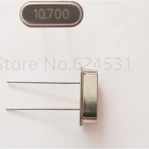 10pcs Quartz crystal resonator crystal 10.7M 10.7MHZ HC-49S line 2 feet