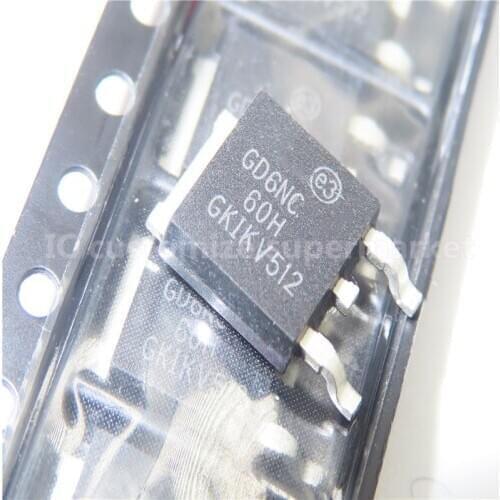 10PCS/LOT NWE GD6NC60H STGD6NC60H TO-252 600V 7A SMD Transistor