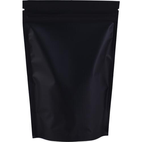 High Quality 12x18cm(4.75x7in) 100pcs Black/Silver/Black Self Seal Food Storage Aluminum Foil Mylar Zip Lock Heat Seal Bags