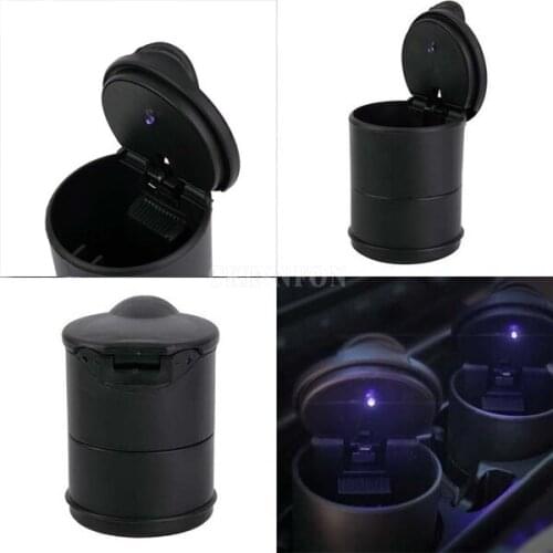 200Pcs/Lot Portable Auto Car Truck Led Cigarette Smoke Ashtray Ash Cylinder Cup Holder New Hot Sale