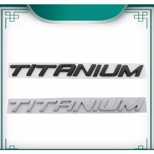 3D TITANIUM for Mondeo Mkv Kuga Ecosport Focus trunk Nameplate Decal Emblem Badge Sticker