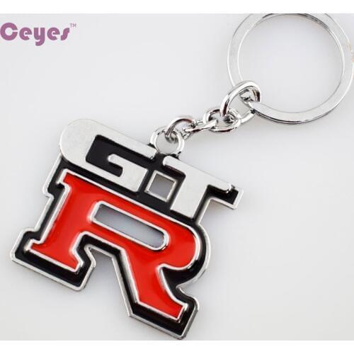 3D Car Styling Badge Emblems Car Metal Keyring Keychain Car-Styling For Nissan Teana GTR 350Z 370Z 240SX ECT Juke Tiida Key Ring