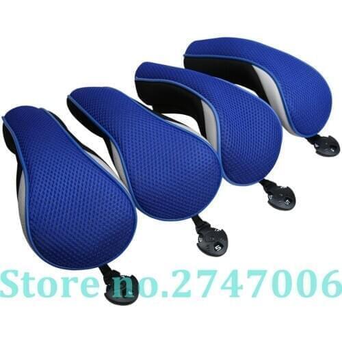 4pcs/set Thick Neoprene Foam Golf Club Hybrid Head Cover UT Cover Rescue Cover with adjustable No Tag