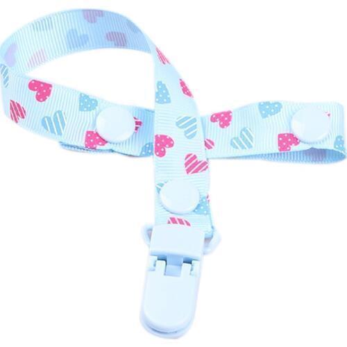 6pcs Baby Pacifier Clip Chain for soothers Ribbon funny Soother dummy holder Leash Strap Nipple Holder Infant Feeding Infant
