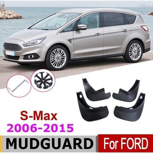 Car Mudflap Fender For Ford S-Max WA6 2015-2006 Over Fender Mud Flaps Guard Splash Flap Mudguard Accessories 2014 2012 2010